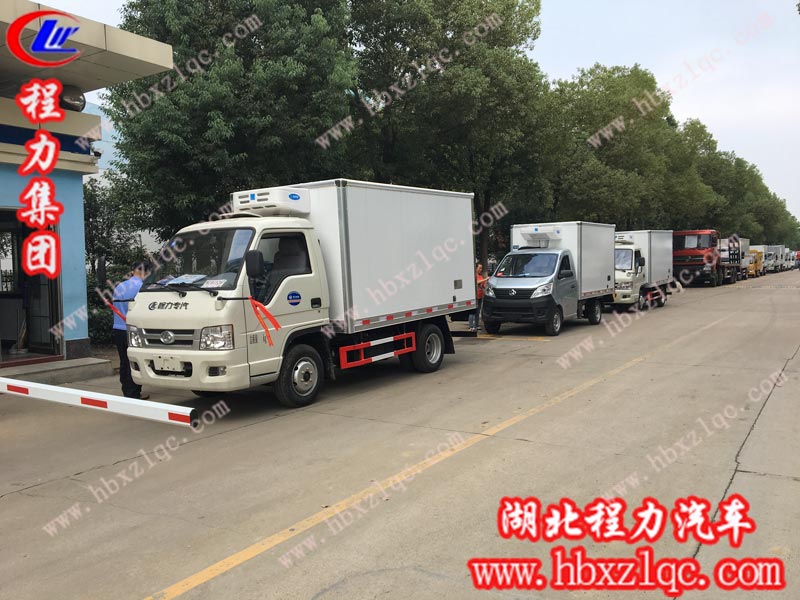 2019/10/08 西昌凉山高总在湖北程力集团订购了三台蓝牌冷藏车，单号80107/80109